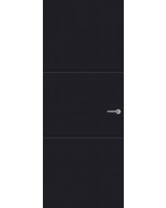 Svedex Nova Design NDB951 Lijndeur Diep Zwart (maatwerk)