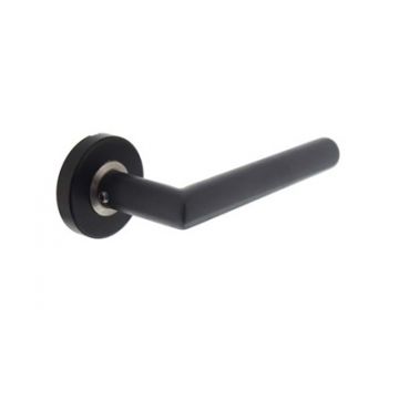 Intersteel Living -  deurkruk  Jura op rozet met ring (mat zwart) 0023.058302