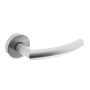 Intersteel -  deurkruk Half rond/Hoek (RVS ATP)  toiletgarnituur