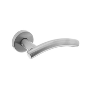 Intersteel -  deurkruk gebogen (RVS ATP)  toiletgarnituur
