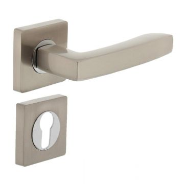Intersteel Dean Deurkruk en cilinderrozet nikkel mat