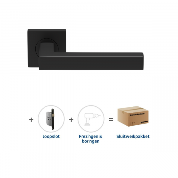 Skantrae Sluitwerkpakket 2051 Squared 20 regular loop ZWART