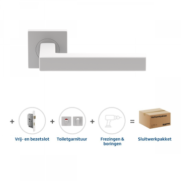 Skantrae Sluitwerkpakket 2058 Squared 20 regular toilet WIT