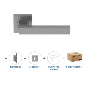 Skantrae Sluitwerkpakket 2061 Squared 20 regular sleutel RVS