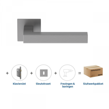 Skantrae Sluitwerkpakket 2073 Squared 20 flat sleutel RVS