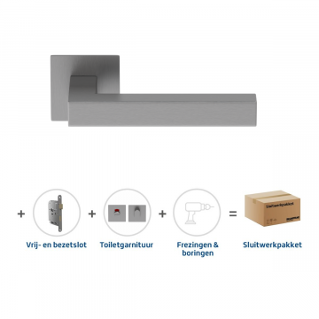Skantrae Sluitwerkpakket 2074 Squared 20 flat toilet RVS