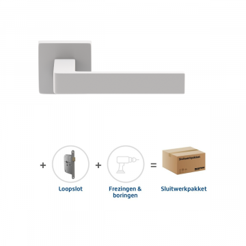 Skantrae Sluitwerkpakket 2079 Quadrate 28 regular loop WIT