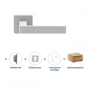 Skantrae Sluitwerkpakket 2080 Quadrate 28 regular cilinder WIT