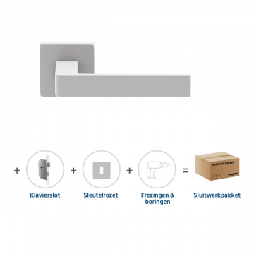 Skantrae Sluitwerkpakket 2081 Quadrate 28 regular sleutel WIT