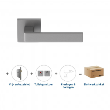 Skantrae Sluitwerkpakket 2086 Quadrate 28 regular toilet RVS