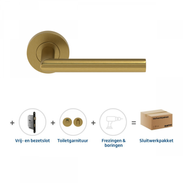 Skantrae Sluitwerkpakket 2130 Orbit 19 regular toilet MAT MESSING
