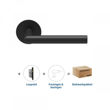 Skantrae Sluitwerkpakket 2131 Orbit 19 flat loop ZWART