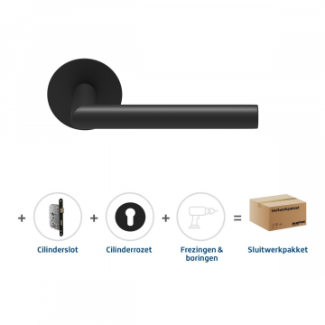 Skantrae Sluitwerkpakket 2132 Orbit 19 flat cilinder ZWART