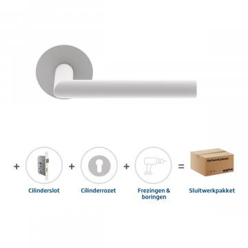 Skantrae Sluitwerkpakket 2136 Orbit 19 flat cilinder WIT