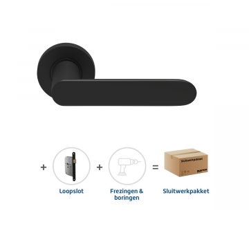 Skantrae Sluitwerkpakket 2147 Arc 24 regular loop ZWART