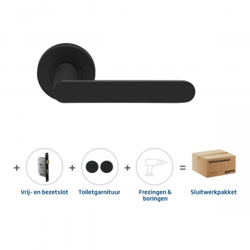Skantrae Sluitwerkpakket 2158 Arc 20 regular toilet ZWART