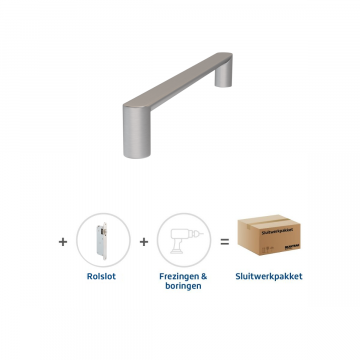 Skantrae Sluitwerkpakket 2173 Arc deurgreep 20x300 RVS