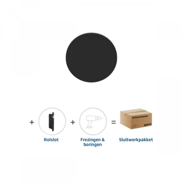 Skantrae Sluitwerkpakket 2179 Orbit deurknop ZWART