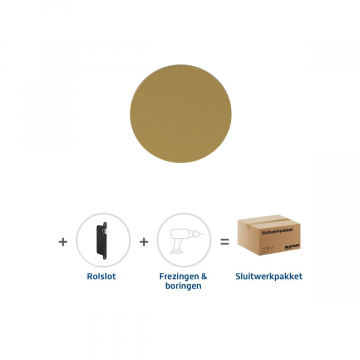 Skantrae Sluitwerkpakket 2185 Orbit deurknop MAT MESSING