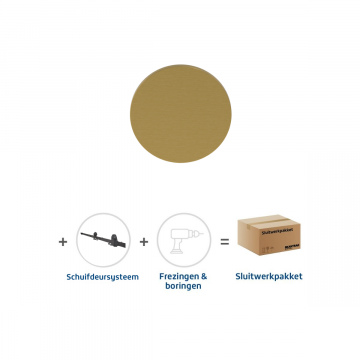 Skantrae Sluitwerkpakket 2186 Orbit deurknop MAT MESSING