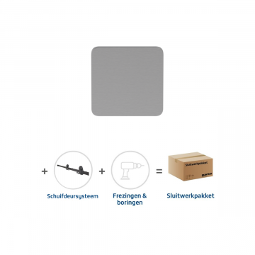 Skantrae Sluitwerkpakket 2192 Quadrate deurknop RVS