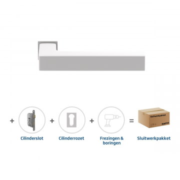 Skantrae Sluitwerkpakket 834 Squared 20 minimal cilinder WIT