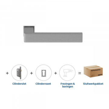 Skantrae Sluitwerkpakket 837 Quadrate 28 minimal cilinder RVS
