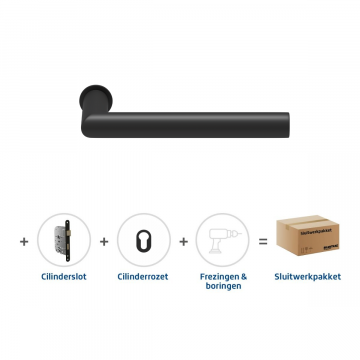 Skantrae Sluitwerkpakket 839 Orbit 19 minimal cilinder ZWART