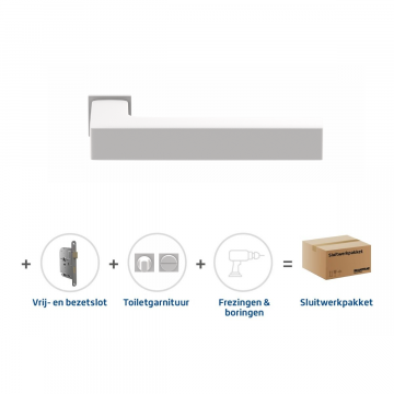 Skantrae Sluitwerkpakket 854 Squared 20 minimal toilet WIT