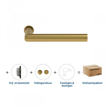 Skantrae Sluitwerkpakket 943 Orbit 19 minimal toilet MAT MESSING