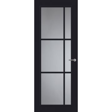 Svedex Front FR504 Glasdeur Diep Zwart (maatwerk)
