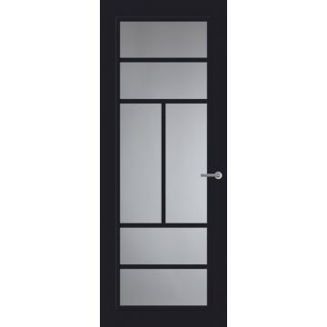 Svedex Front FR507 Glasdeur Diep Zwart (maatwerk)