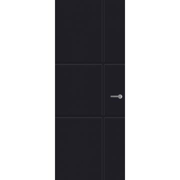 Svedex Front FR554 Lijndeur Diep Zwart (maatwerk)