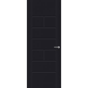 Svedex Front FR555 Lijndeur Diep Zwart (maatwerk)