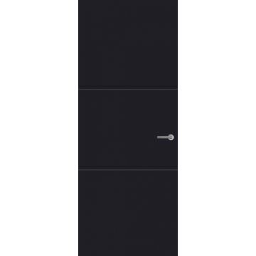 Svedex Nova Design NDB951 Lijndeur Diep Zwart (maatwerk)