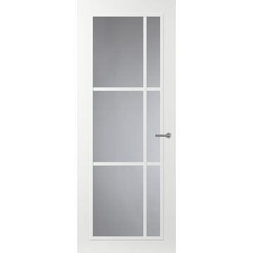 Svedex Front FR504 Glasdeur met witte glaslatten (maatwerk)