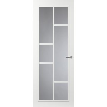 Svedex Front FR506 Glasdeur met witte glaslatten (maatwerk)