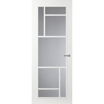 Svedex Front FR509 Glasdeur met witte glaslatten (maatwerk)