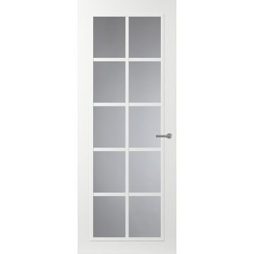 Svedex Front FR512 Glasdeur met witte glaslatten (maatwerk)