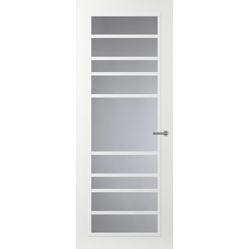 Svedex Front FR518 Glasdeur met witte glaslatten (maatwerk)