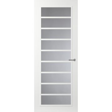 Svedex Front FR519 Glasdeur met witte glaslatten (maatwerk)