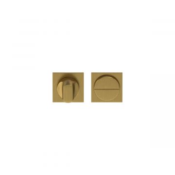 Toiletgarnituur Quadrate MINIMAL mat messing
