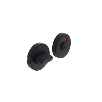 Intersteel toiletgarnituur rond verdekt met ring (RVS/mat zwart) 0023.341060