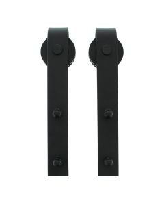 Intersteel Set van 2 hangrollen Basic zwart
