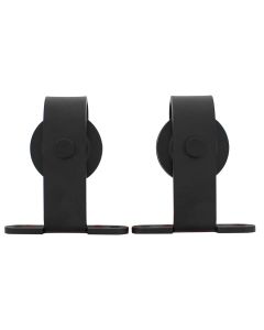 Intersteel Set van 2 hangrollen Basic Top 130 mm mat zwart