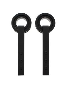 Intersteel Set van 2 hangrollen Modern 255 mm mat zwart