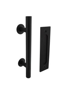 Intersteel Deurgreep T-model ø25x305 mm met schuifdeurkom 220x60 mm zwart