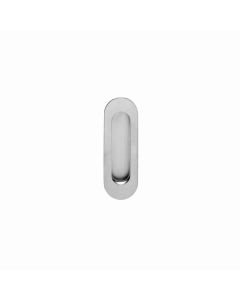Intersteel Schuifdeurkom ovaal 120x40mm blind rvs geborsteld
