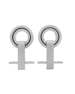Intersteel Set van 2 hangrollen Modern Top 155 mm rvs geborsteld