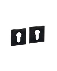 Intersteel Cilinderrozetten verdekt 53x53x6mm PVD zwart